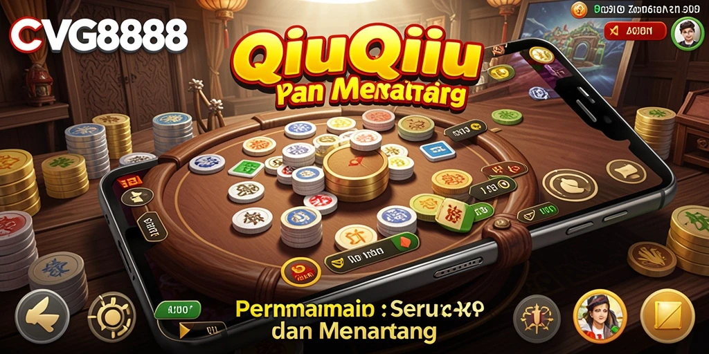Screenshot gameplay QiuQiu di CVG8888 yang menampilkan suasana seru.