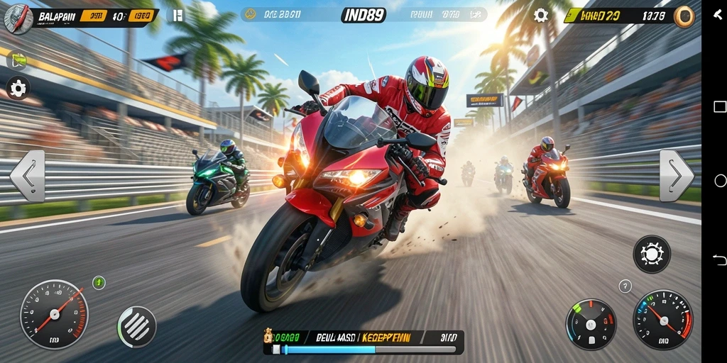 Gameplay seru di IND89 dengan balapan motor yang menegangkan.