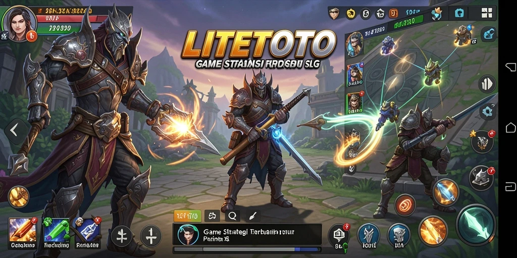 Screenshot gameplay LITETOTO menunjukkan strategi perang yang seru dan mendebarkan.