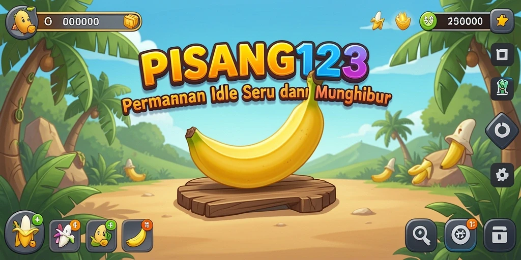 Gameplay seru PISANG123 dengan koleksi pisang yang menarik.