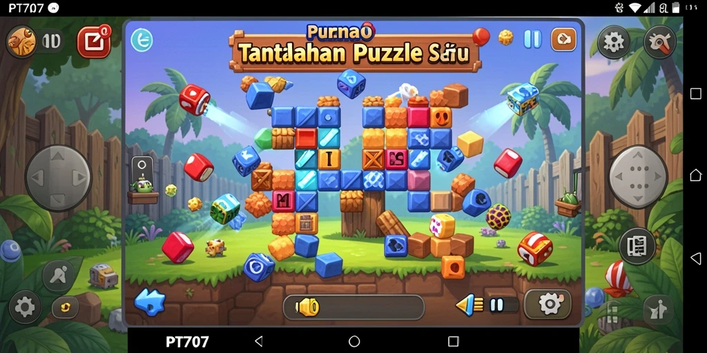 Tampilan gameplay yang menantang dan interaktif dari PT707.