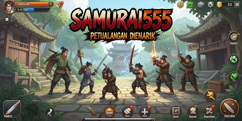 Tampilan gameplay SAMURAI555 yang menarik dan dinamis.