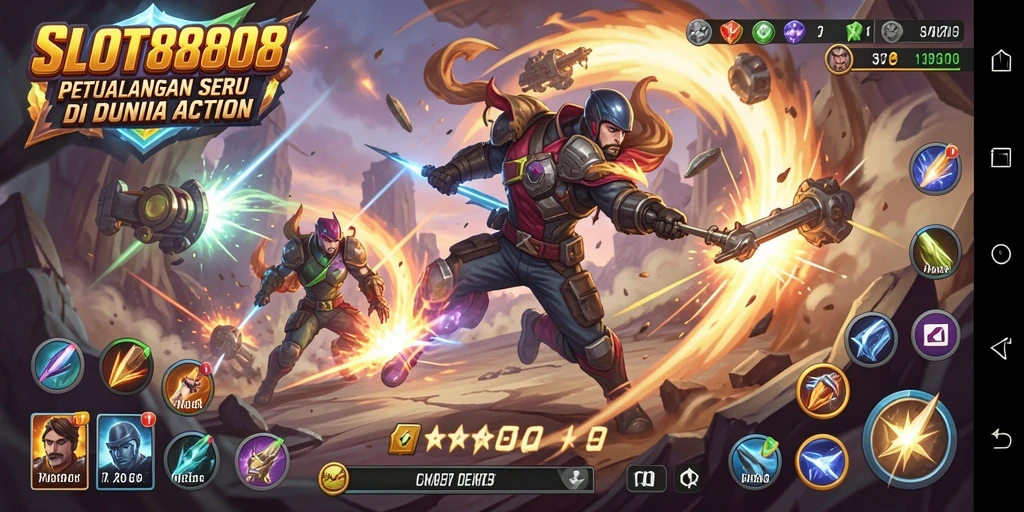 Tampilan gameplay seru di SLOT8808 yang penuh aksi.